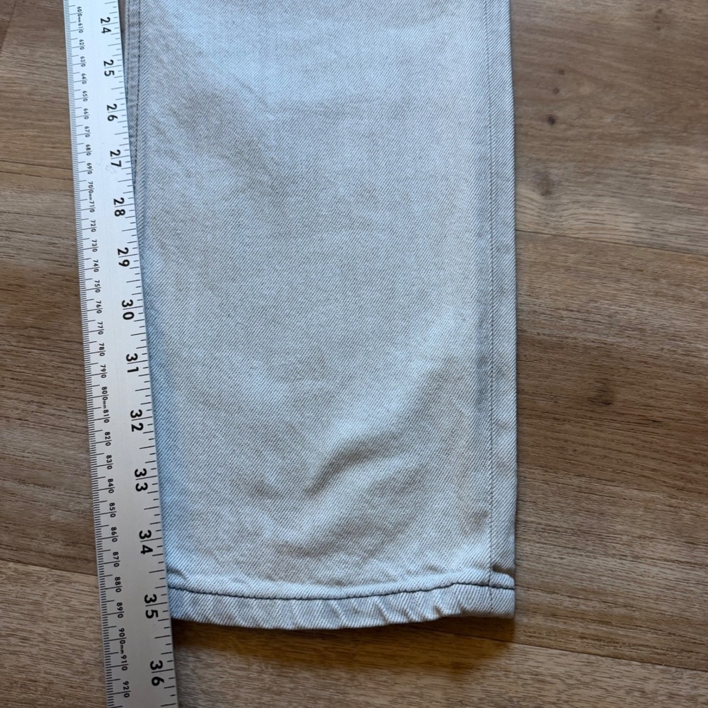 Diesel D-SARK-Z Jeans Men 32x34 Off-White Slim Fit Button Fly Cotton Italy 09C86 - Picture 13 of 15